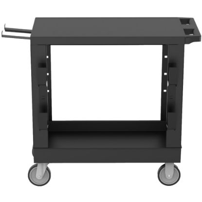 Picture of LUX Heavy-Duty Industrial Cart, 33-1/2inH x 32-1/4inW x 18inD, Black