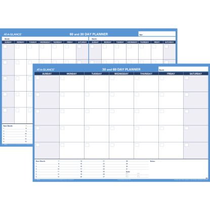 Picture of AT-A-GLANCE Undated Erasable/Reversible Wall Planner, 30/60 Day, 48in x 32in, 30% Recycled, PM33328