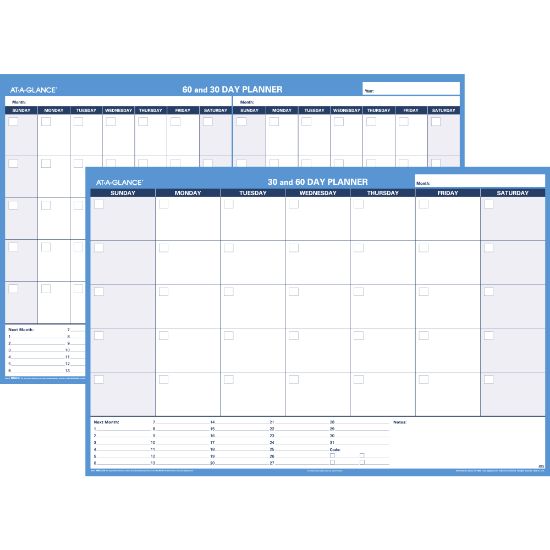 Picture of AT-A-GLANCE Undated Erasable/Reversible Wall Planner, 30/60 Day, 48in x 32in, 30% Recycled, PM33328