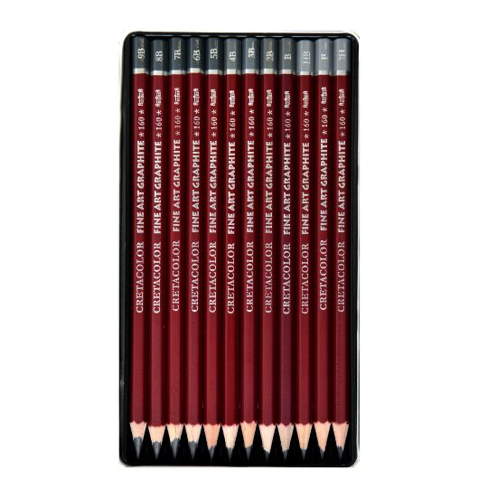 Picture of Cretacolor Drawing Pencils, 8B - 6H, 12-Piece Set, Pack Of 2 Sets