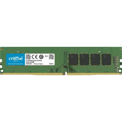 Picture of Crucial 4GB DDR4 SDRAM Memory Module - 4 GB - DDR4-2400/PC4-19200 DDR4 SDRAM - 2400 MHz - CL17 - 1.20 V - Non-ECC - Unbuffered - 288-pin - DIMM