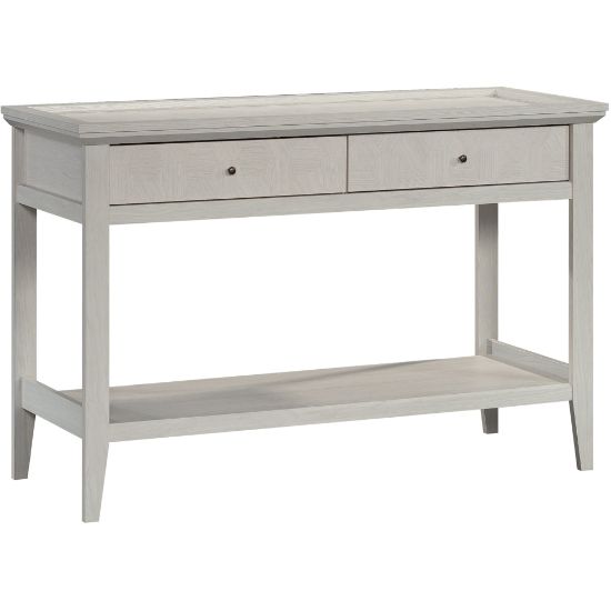 Picture of Sauder Larkin Ledge Console Table With Storage, 30-7/8inH x 47-1/2inW x 18-1/8inD, Glacier Oak