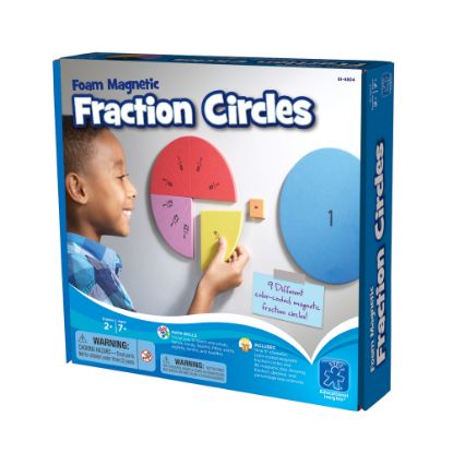 Picture of Educational Insights Foam Magnetic Fraction Circles, Multicolor, Grades 1-4, Set Of 87