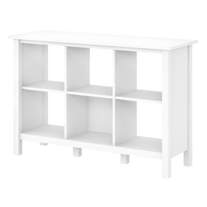 Picture of Bush Furniture Broadview 30inH 6-Cube Storage Bookcase, Pure White, Standard Delivery