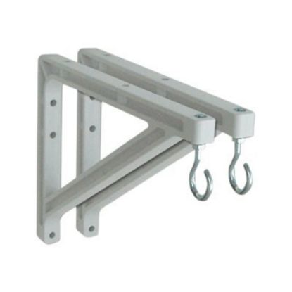 Picture of Draper Non-Adjustable Bracket - Mounting kit - for projection screen - white - wall-mountable