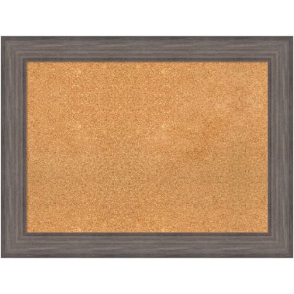 Picture of Amanti Art Cork Bulletin Board, 33in x 25in, Natural, Country Barnwood Wood Frame