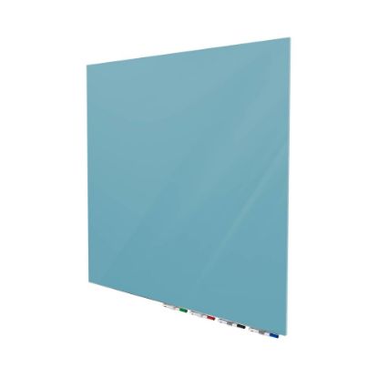 Picture of Ghent Aria Low Profile Glassboard, Magnetic, 48inH x 48inW, Square, Denim