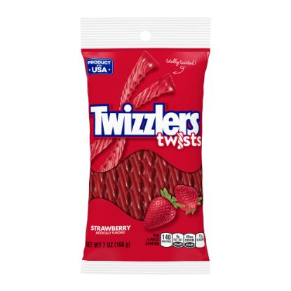 Picture of Twizzlers Strawberry Twists, 7 Oz, Case Of 12 Packs