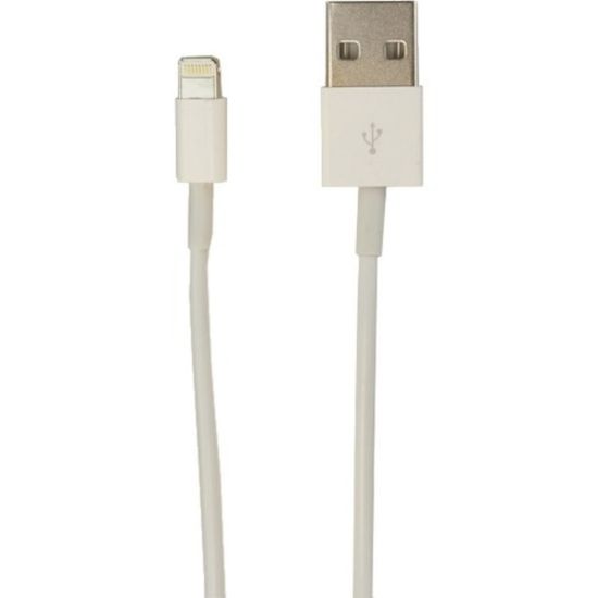 Picture of VisionTek Lightning to USB .25 Meter Cable White (M/M) - 9.8 in USB lightning cable for iPhone, iPad Air, iPad Mini, iPod - Data and Power