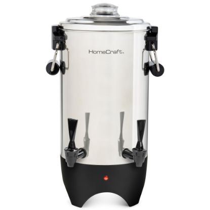 Picture of Nostalgia Electrics HomeCraft Quick-Brewing 1,000-Watt Automatic 45-Cup Coffee Urn, Stainless Steel