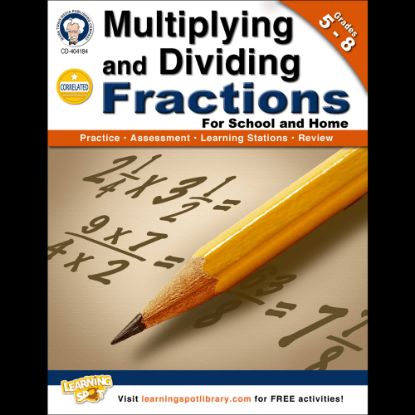 Picture of Mark Twain Multiplying and Dividing Fractions Workbook, Grades 5-8