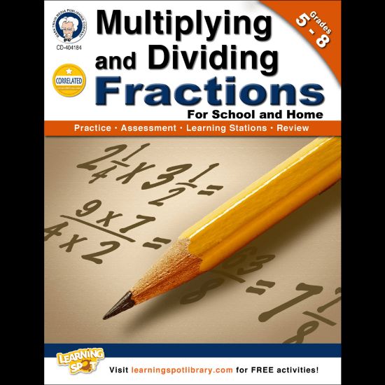 Picture of Mark Twain Multiplying and Dividing Fractions Workbook, Grades 5-8