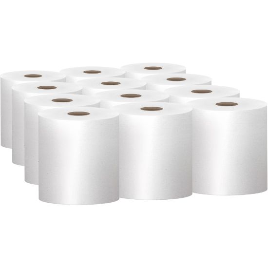 Picture of Scott Hardwound 1-Ply Paper Towels, 60% Recycled, 1000ft Per Roll, Pack Of 12 Rolls