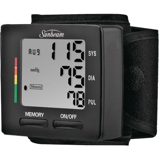 Picture of Sunbeam 16981 Wrist Blood Pressure Monitor, Black