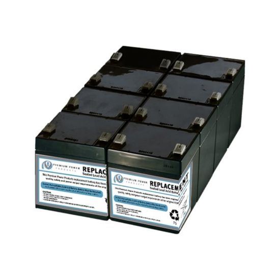 Picture of eReplacements - UPS battery (equivalent to: APC RBC43) - 1 x battery - lead acid - for P/N: SMT2200R2I-AR, SMT2200RM2UC, SMT3000R2I-AR, SMT3000RM2UC, SMT3000RMI2UC