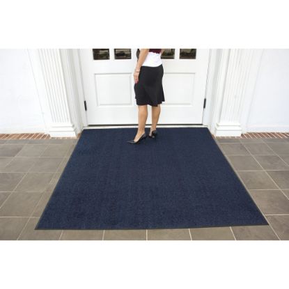 Picture of M+A Matting Brush Hog Floor Mat, 4ft x 6ft, Navy Brush