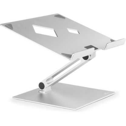 Picture of DURABLE RISE Laptop Stand - Up to 17in Screen Support - 12.6in Height x 9.1in Width x 11in Depth - Desktop, Tabletop - Aluminum - Silver