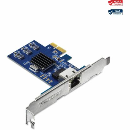 Picture of TRENDnet 2.5Gase-T PCIe Network Adapter; Standard and Low-Profile Brackets Included; Windows; Server; Linux and Vmware Esxi 6.X; 5.X; TEG-25GECTX - 2.5GBASE-T PCIe Network Adapter