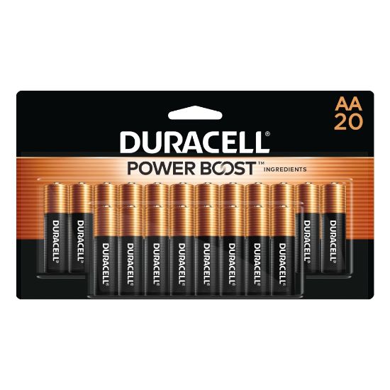 Picture of Duracell Coppertop AA Alkaline Batteries, Pack Of 20