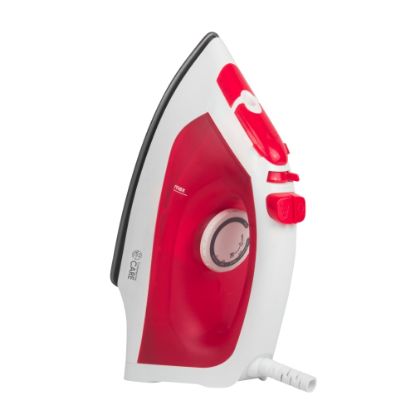 Picture of Commercial Care 1200W Steam Iron, 9-11/16in x 4-11/16in, Red