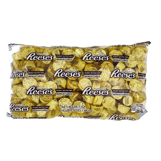 Picture of Reeses Peanut Butter Cup Miniatures, 4.1-Lb Bag