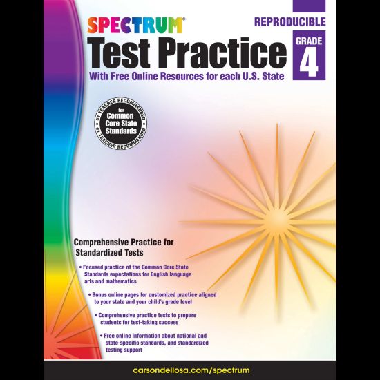 Picture of Spectrum Test Practice Workbook, Grade 4