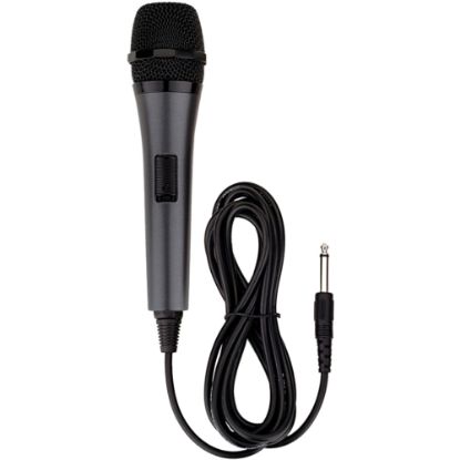 Picture of JS Karaoke M187 Microphone - 80 Hz to 11 kHz - Wired - 9.84 ft -72 dB - Dynamic - Handheld - Phono