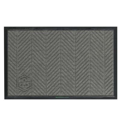 Picture of M+A Matting WaterHog Floor Mat, Max Herringbone, 4ft x 6ft, Gray Ash