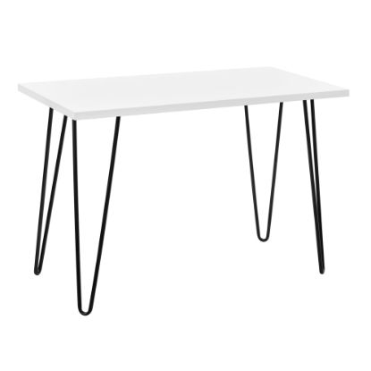 Picture of Ameriwood Home Owen 40inW Writing Desk, White/Black