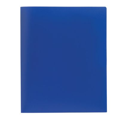 Picture of Office Depot Brand Poly 2-Pocket Portfolio, Blue