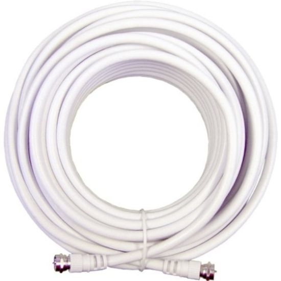 Picture of Wilson Electronics RG6 F-Male to F-Male Low-Loss Coaxial Cable, 20ft, White, 950620