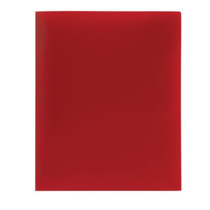 Picture of Office Depot Brand Poly 2-Pocket Portfolio, Red