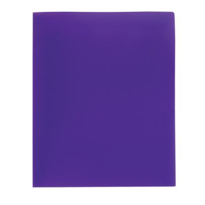 Picture of Office Depot Brand Poly 2-Pocket Portfolio, Purple