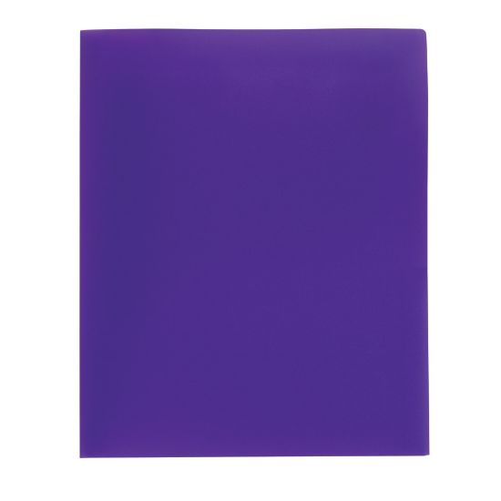 Picture of Office Depot Brand Poly 2-Pocket Portfolio, Purple