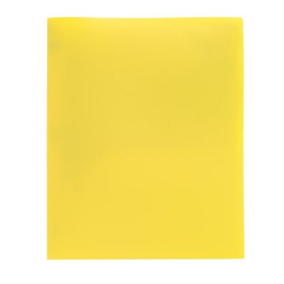 Picture of Office Depot Brand Poly 2-Pocket Portfolio, Yellow