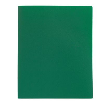 Picture of Office Depot Brand Poly 2-Pocket Portfolio, Green