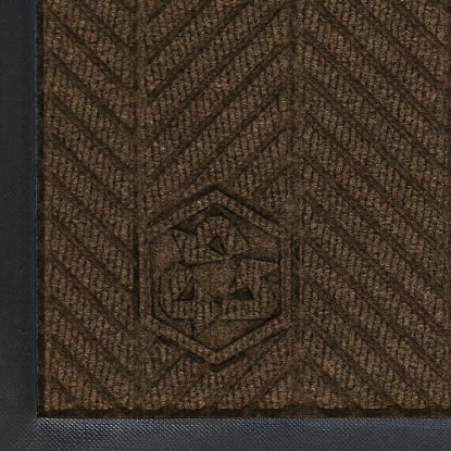 Picture of M+A Matting WaterHog Floor Mat, Max Herringbone, 6ft x 12ft, Chestnut Brown