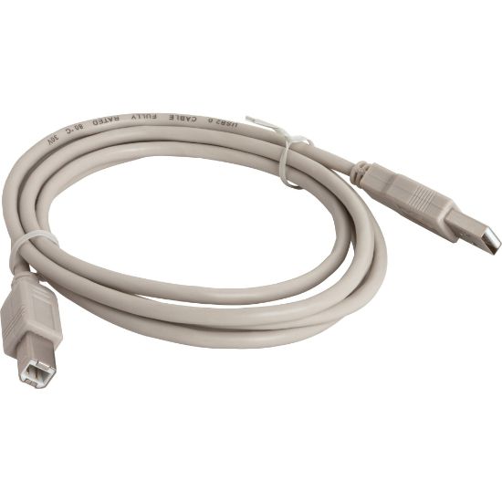 Picture of Compucessory USB 2.0 A-B Printer Cables - 6 ft USB Data Transfer Cable - First End: 1 x USB Type A - Male - Second End: 1 x USB Type B - Male - Gray - 1 Each