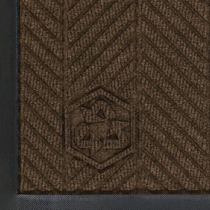 Picture of M+A Matting WaterHog Floor Mat, Max Herringbone, 6ft x 20ft, Chestnut Brown