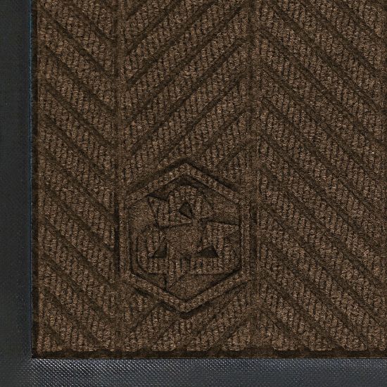 Picture of M+A Matting WaterHog Floor Mat, Max Herringbone, 6ft x 20ft, Chestnut Brown