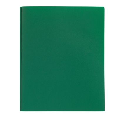 Picture of Office Depot Brand Poly 2-Pocket Portfolio With Fasteners, Green