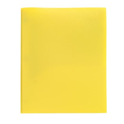 Picture of Office Depot Brand Poly 2-Pocket Portfolio With Fasteners, Yellow