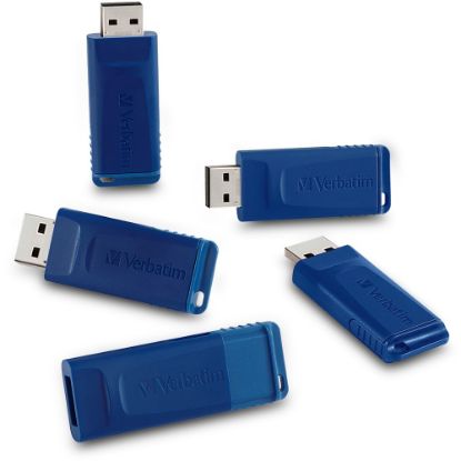 Picture of Verbatim 16GB USB Flash Drive - 5pk - Blue - 16GB - 5 Pk