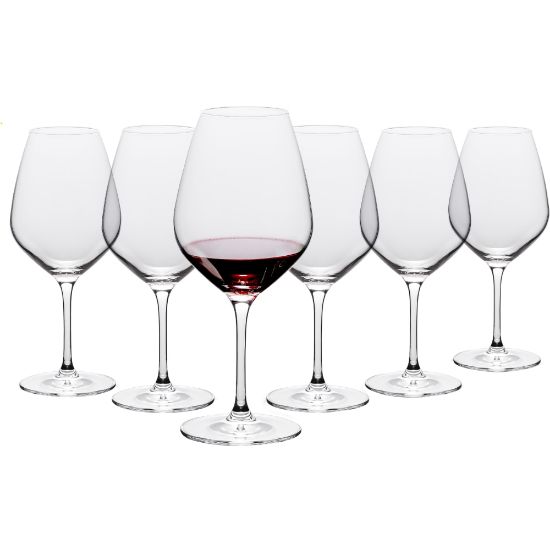 Picture of Table 12 Red Wine Glasses, 19.25 Oz, Clear, Set Of 6 Glass