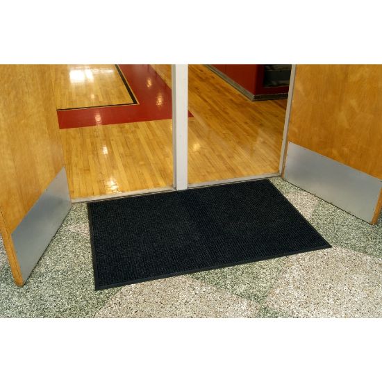 Picture of M+A Matting WaterHog Squares Classic Floor Mat, 4ft x 10ft, Charcoal