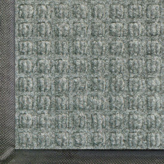 Picture of M+A Matting WaterHog Squares Classic Floor Mat, 4ft x 6ft, Medium Gray