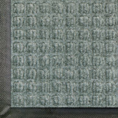 Picture of M+A Matting WaterHog Squares Classic Floor Mat, 3ft x 5ft, Medium Gray