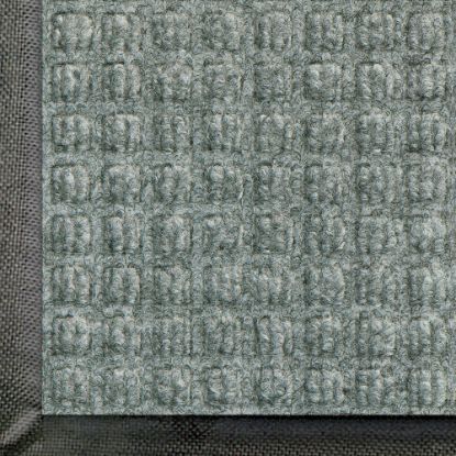 Picture of M+A Matting WaterHog Squares Classic Floor Mat, 3ft x 10ft, Medium Gray