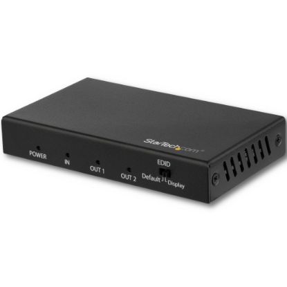 Picture of StarTech.com 2 Port HDMI Splitter - 4K 60Hz - 1x2 Way HDMI 2.0 Splitter - HDR - ST122HD202 - Displays the same image with sound on 2 screens - Splits an HDMI video signal up 4K 60Hz - 4:4:4 chroma; up to 18Gbps (HDMI 2.0b)