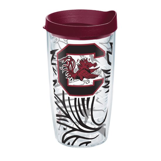 Picture of Tervis Genuine NCAA Tumbler With Lid, South Carolina Gamecocks, 16 Oz, Clear